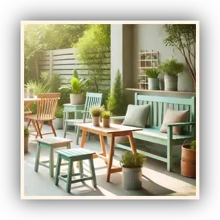 A bright and airy outdoor scene