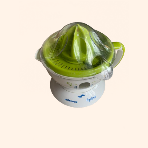 Green citrus juicer.