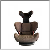 Brown Maxi-Cosi car seat with high back and side support.