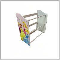 Children's towel/clothing rack featuring princess graphics.